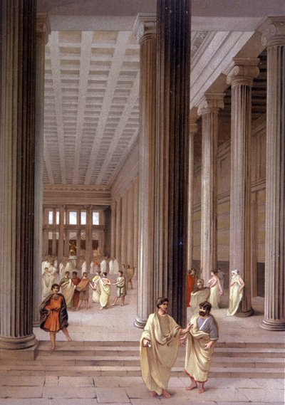 Tempel i Pompeji af Unbekannter Künstler