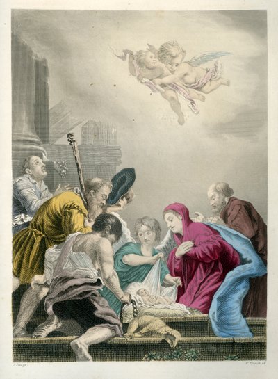 Tilbedelsen af Kristus - Bibelen, Det Nye Testamente af Unbekannter Künstler