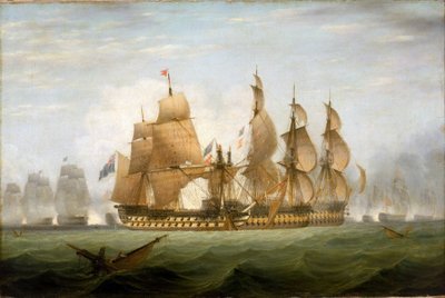 Slaget ved Cape Saint Vincent (Portugal), 14. februar af Unbekannter Künstler