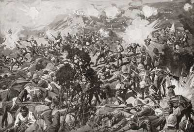 Slaget ved Spion Kop, Tugela-floden, Natal, Sydafrika, 2324 januar 1900 under den anden boerkrig. af Unbekannt