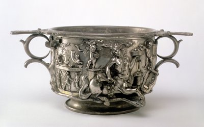 Centaur Cup, gallo-romersk, fra Berthouville Treasure, ca. 2.-3. århundrede e.Kr. (sølv) (se 107979) af Unbekannt