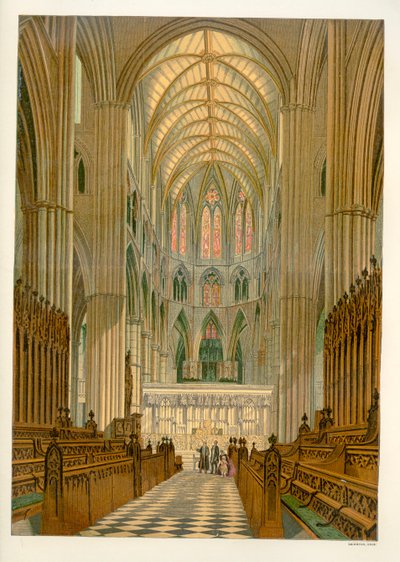 Koret (Quire) - Westminster Abbey af Unbekannter Künstler