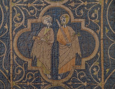 Clare Chasuble, detalje af St. Peter og St. Paul, britisk af Unbekannt