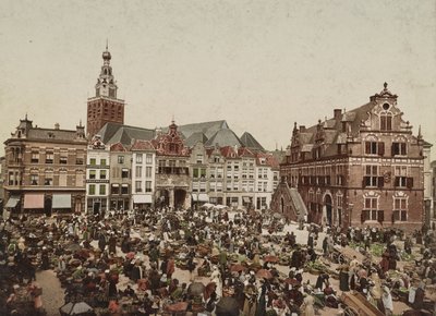 Det store marked, Nijmegen, ca. 1900 af Unbekannt