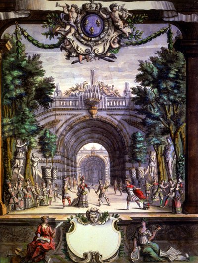Kongens fornøjelser, ballet for kong Louix XIV i Versailles af Unbekannter Künstler
