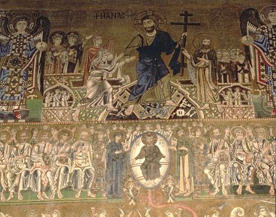 Den sidste dom, detalje af Kristus-dommen af Benjamin Baud