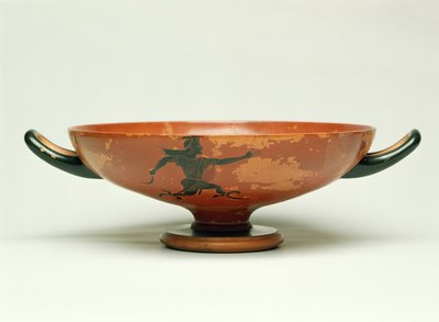 The Pursuit of Perseus, Attic sort figur kylix lavet af The Pepaks Master, 525-520 BC (keramik) af Unbekannt