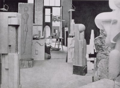 Stenhuggerens værksted, fra værkstederne i Bauhaus, Weimar af Unbekannt