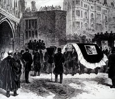 Begravelsen af Henry John Temple, 3. Viscount Palmerston. af Unbekannt