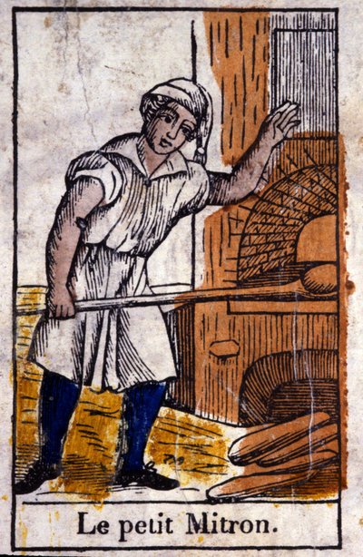 Den lille bagersvend, ca. 1850 (kobberstik) af Unbekannter Künstler