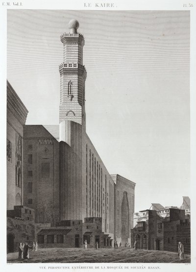 Sultan Hassans moske, Cairo, Egypten, ca 1798 af Unbekannt