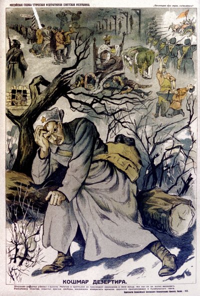 Desertørens mareridt, den røde hærs mareridt af Unbekannter Künstler