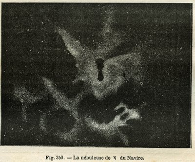 Skibets tåge. Indgravering fra Camille Flammarions "The Stars and Other Curiosities of the Sky" af Unbekannt