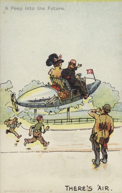 Der er luft (farve litho) af Unbekannt