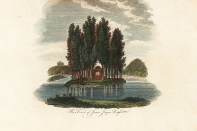 Grav af Jean-Jacques Rousseau, fransk forfatter.1803 (gravering) af Unbekannter Künstler