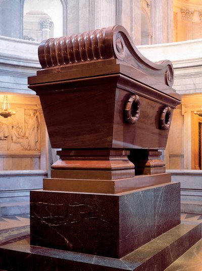 Grav for militærmanden og kejseren af den franske Napoleon I Bonaparte (1769-1821). Paris. Invaliderne. ©AISA/Leemage af Unbekannt