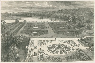 Trentham Gardens: træsnitsgravering og [?19. århundrede] af Unbekannt