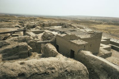 Turkmenistan. Ruinerne af Nisa. UNESCO