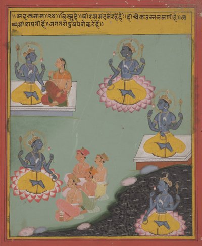 Uden titel, ca. 1800-1830 (ugennemsigtig akvarel) af Unbekannter Künstler