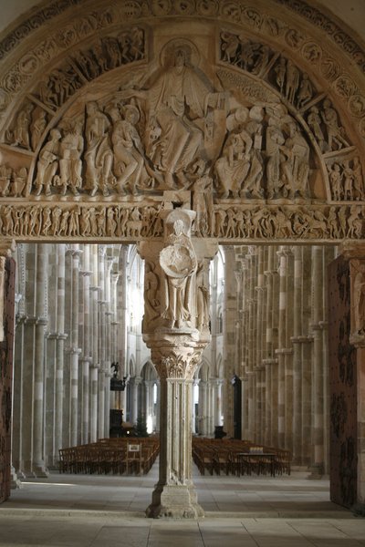 Vezelay basilika narthex gate, Vezelay, Frankrig af Unbekannt