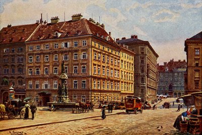 Wien Freiung, begyndelsen af det 20. århundrede (postkort) af Unbekannter Künstler