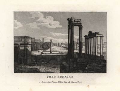 Udsigt over Forum Romanum, Forum Romanum, Rom af Unbekannt