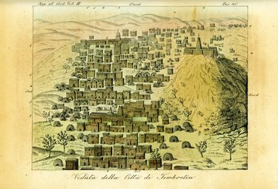 Udsigt over byen Timbuktu, Mali af Unbekannt