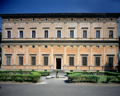 Udsigt over facaden, designet af Baldassarre Peruzzi (1481-1536) 1506 (foto) af Unbekannt