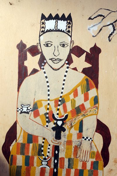 Voodoo vægmaleri på et kloster. Togoville, Togo af Unbekannt
