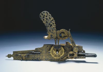 Hjullås fra et jagtriffel, ca. 1660-1720 af Unbekannt