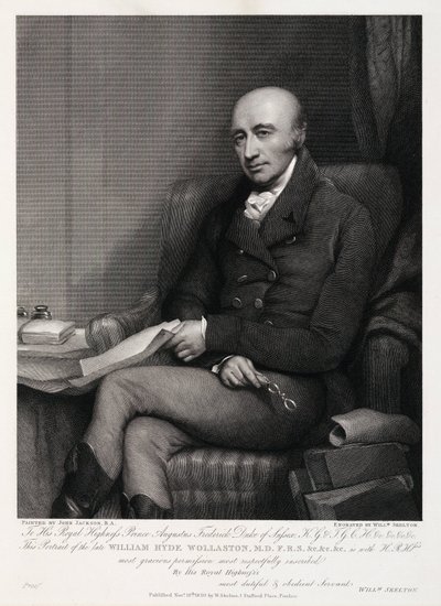 William Hyde Wollaston, engelsk kemiker og metallurg, c 1810