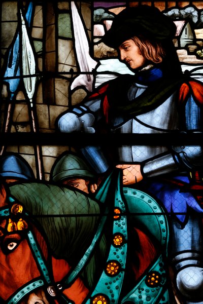 Vindue, Bourges-katedralen, Frankrig (farvet glas) af Unbekannter Künstler