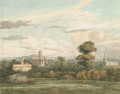 Wolverhampton - South View: akvarelmaleri, og [c 1830] af Unbekannt