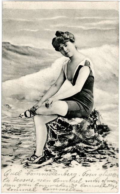 Frauen im Badeanzug, ca. Anfang 1900 (Postkarte) von 