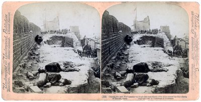 Slaget ved Tientsin, Boxer Rebellion, Kina, 1900 1901. af Underwood and Underwood