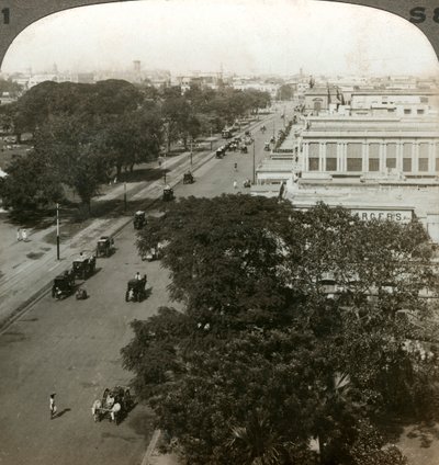 Chowringhee Road, Calcutta, Indien, omkring 1900-tallet. af Underwood and Underwood