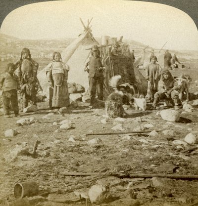 Eskimoer, Grønland. af Underwood and Underwood