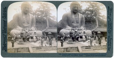 Stor bronze Buddha, Kamakura, Japan, 1904 af Underwood and Underwood