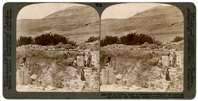 Mount Gerizim, hvor samaritanerne tilbad, Palæstina, 1900. af Underwood and Underwood
