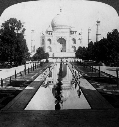 Taj Mahal, Agra, Uttar Pradesh, Indien. af Underwood and Underwood