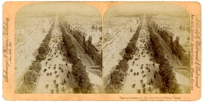 Champs Elysees, Paris, Frankrig, 1894. af Underwood and Underwood