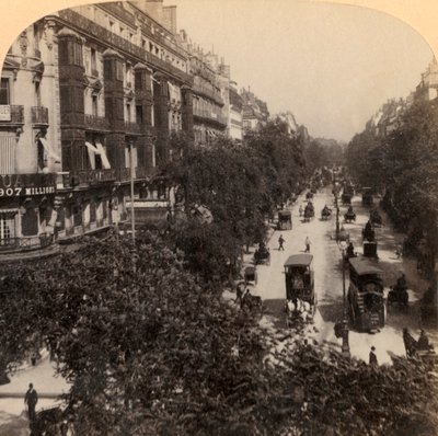 The Grand Boulevard, Paris, Frankrig, 1894. af Underwood and Underwood