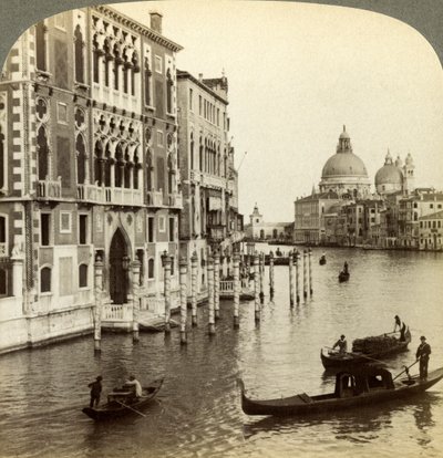 Canal Grande, Venedig, Italien. af Underwood and Underwood