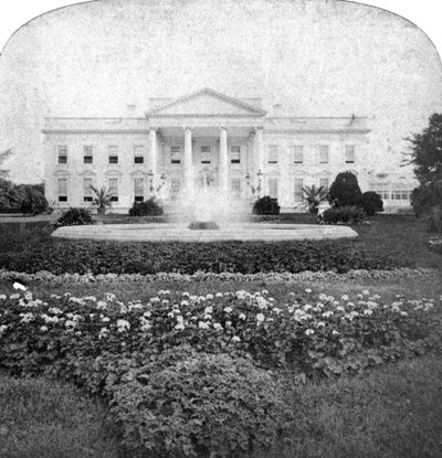 Det Hvide Hus, Washington, DC, USA, begyndelsen af det 20. århundrede. af Underwood and Underwood