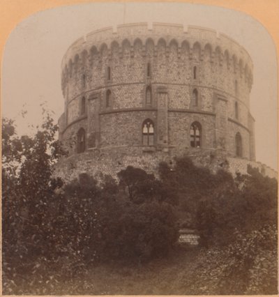 Det runde tårn, Windsor, England - Castle-fængslet fra Edward III, til Charles II, 1900. af Underwood and Underwood