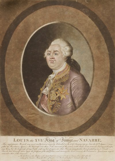 Ludvig XVI, konge af Frankrig og Navarra af Unidentified