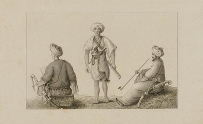 Tre mænd i turban af Unidentified