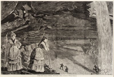 Under vandfaldet, Catskill-bjergene af Unidentified