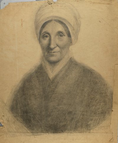 Kvinde iført turban af Unidentified