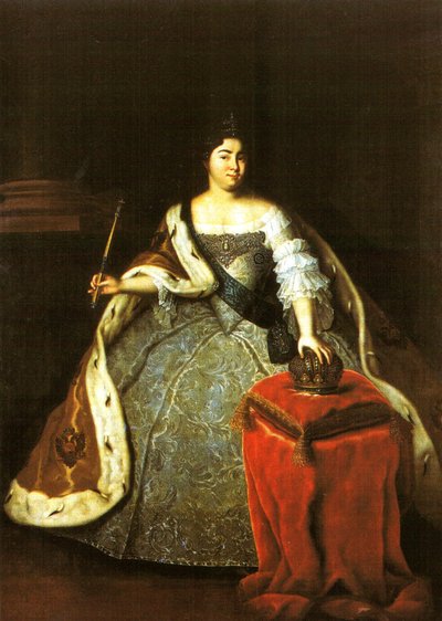 Portræt af Catherine I af Rusland af Unidentified painter label QS